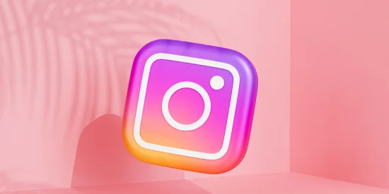 imagen logo de instagram en 3d