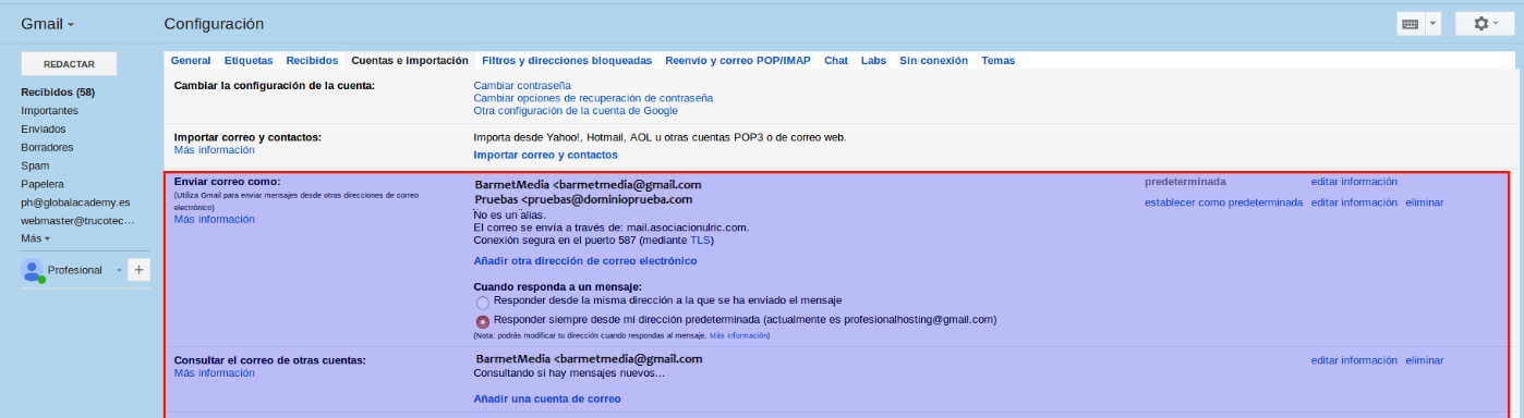 Configurar gmail barmetmedia configurar añadir cuenta pop