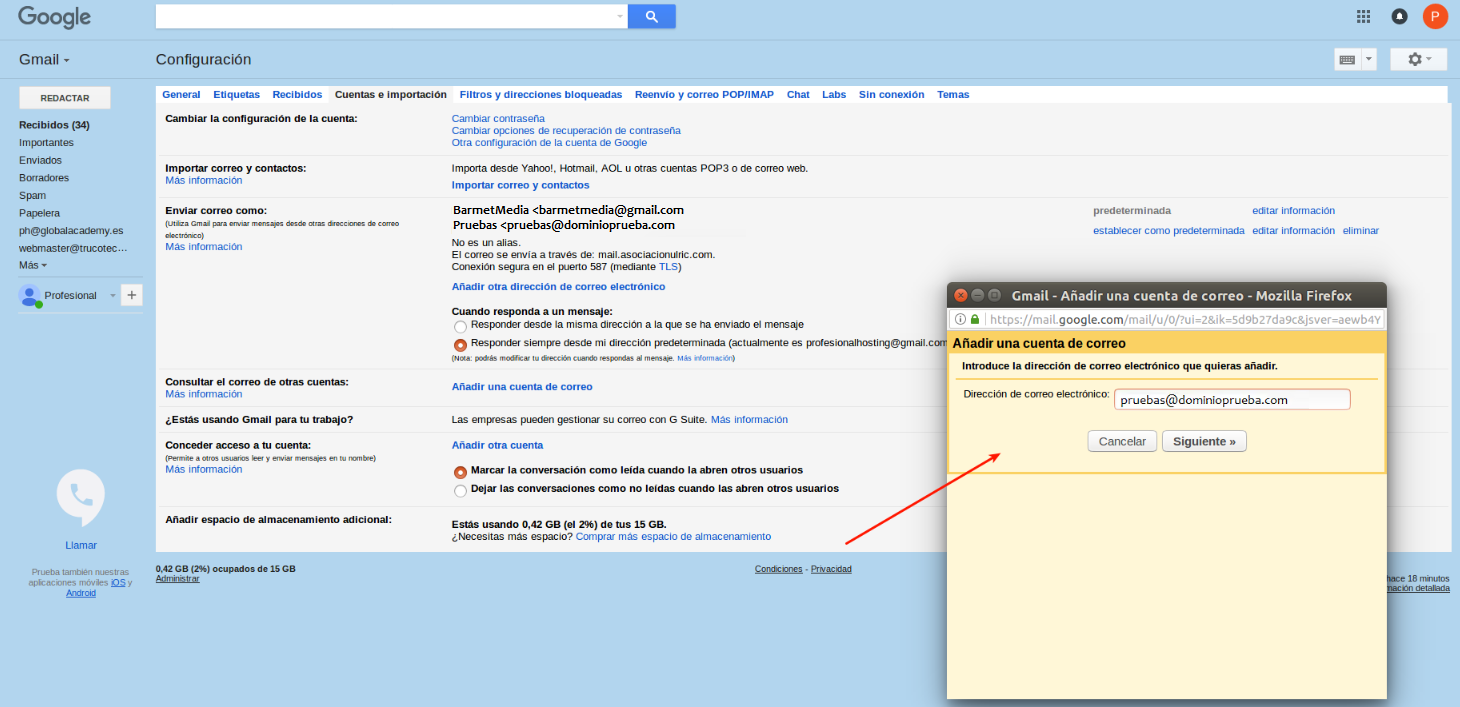 Configurar gmail barmetmedia configurar pop
