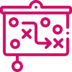 Icono de estrategia personalizada de BarmetMedia.