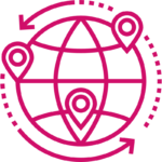 Icono de presencia en linea profesional rosa de BarmetMedia.
