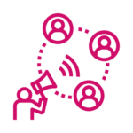 Icono de equipo de comunicación de BarmetMedia.