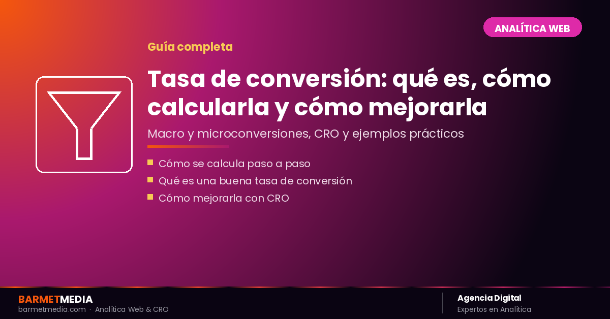 Imagen destacada Tasa de conversion que es como calcularla BarmetMedia